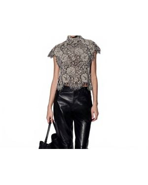 Walter Baker Dalton Lace Top - Black