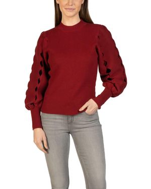 Love Token Ophelia Cut Sleeve Sweater - Red