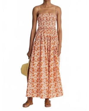 Apiece Apart Laloux Smocked Maxi Dress - Pink