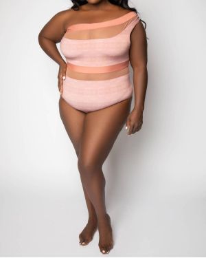 Nomads Coast One Shoulder Swim Top - Multicolor