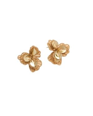 Mignonne Gavigan Poppy Stud Earrings - White