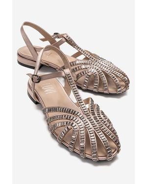 Prologue Shoes Lavina Embellished Sandal - Natural