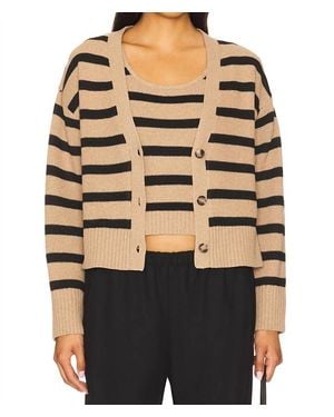 LNA Piper Cardigan Set - Black
