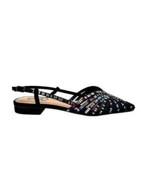 Exe' Kendal Sling-Back Flat - Black