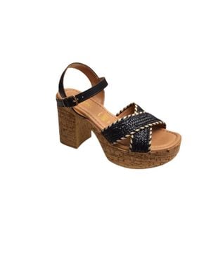 Seychelles Italian-Crafted Platform Sandals - Brown