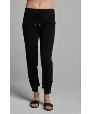 Sundays Side Zipper Jogger - Black