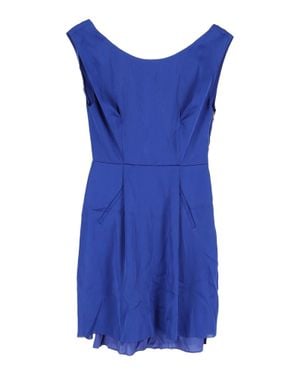 Acne Studios Betty Fluid Satin Mini Dress - Blue