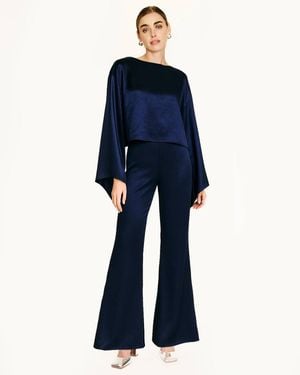 Line & Dot Avanelle Long Sleeve Top - Blue