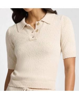 Onia Cotton Boucle Polo - Natural