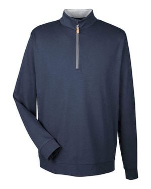 Devon & Jones Drytec20 Performance Quarter-Zip Pullover - Blue