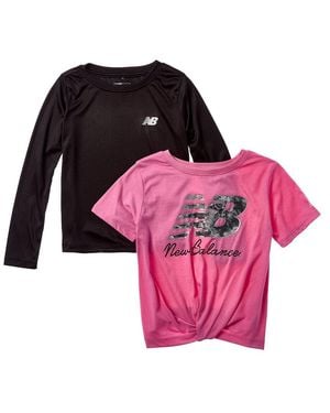 New Balance 2Pk T-Shirt Set - Pink