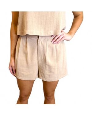 Sadie & Sage Shoreline Relaxed Pocket Shorts - Pink