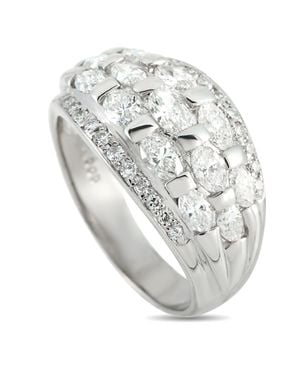 LB Exclusive Platinum 2.03Ct Diamond Dome Ring Mf41-101725 - Metallic