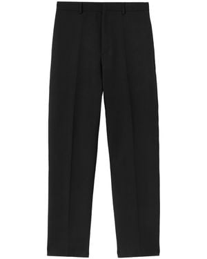 Jil Sander Refined Wool Tailored Pants - Black