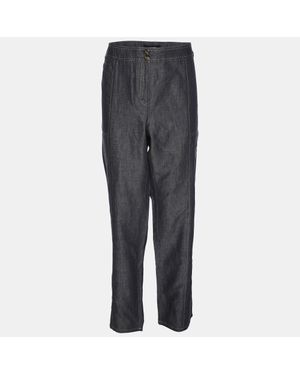 Elena Miro Denim Straight Jeans - Gray