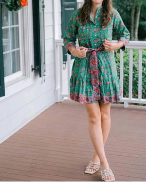 Victoria Dunn Naomi Dress - Green