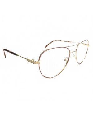 BCBGMAXAZRIA Callie Round Eyeglasses - Metallic
