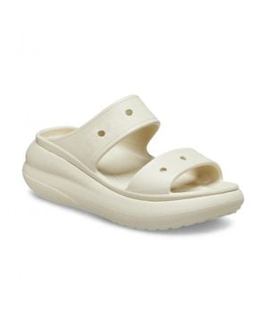 Crocs™ Classic Crush 207670-2Y2 Sandal Bone Slip On Platform Jax1188 - Metallic