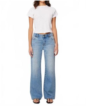 Rolla's Heidi Low Worn Denim Pants - Blue