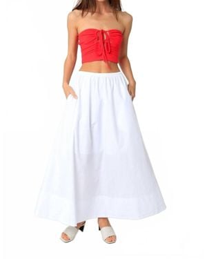 Olivaceous Jenny Maxi Skirt - White