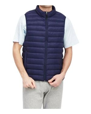 Club Room Performance Water Resistant Vest - Blue