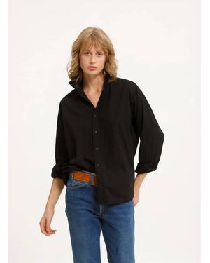 Cali Dreaming Collared Boy Shirt - Black