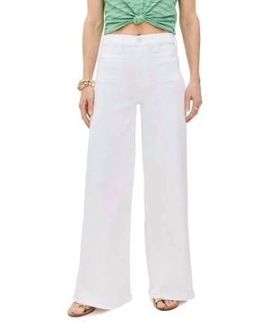 Mother Lil Patch Pocket Undercover Sneak Pants - White