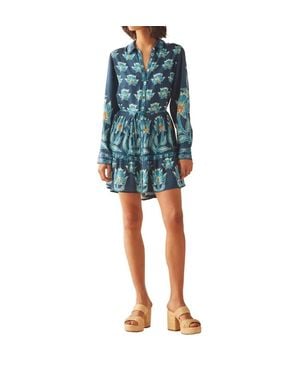 Omika Tula Mini Dress - Blue