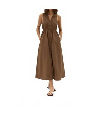 DELUC Rubbens Midi Dress - Brown