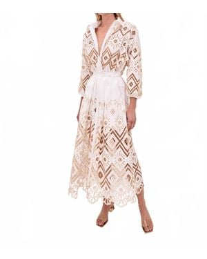 Alexis Portello Midi Dress - Pink