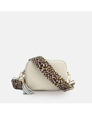 Apatchy London Leather Crossbody Bag - Metallic