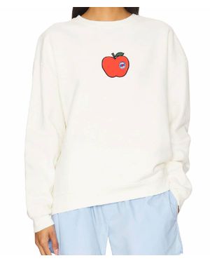 Kule Big Apple Oversized Sweatshirt - White