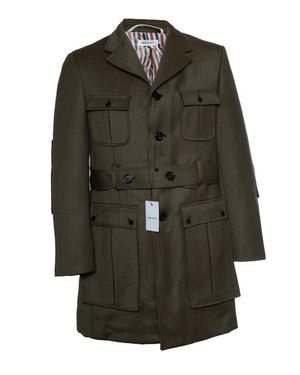 Thom Browne Trench Coat - Green