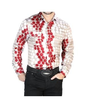 El Señor De Los Cielos Casual Long Sleeve Shirt - Red
