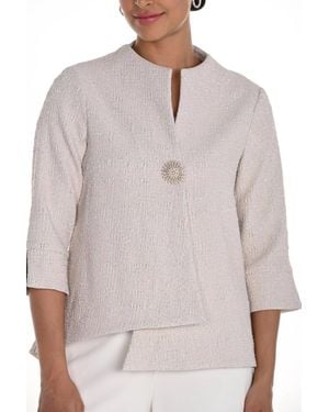 FRANK LYMAN Textured Shimmery Swing Jacket - Multicolor