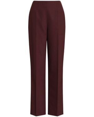 Alberta Ferretti Tailored Straight-Leg Pants With Crease And High Waist