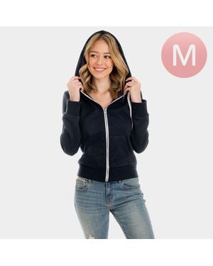 TRUEDAMES Zip Up Hoodies Sweater - Blue