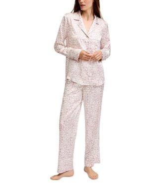 Petite Plume Silk Pajama Set - Multicolor