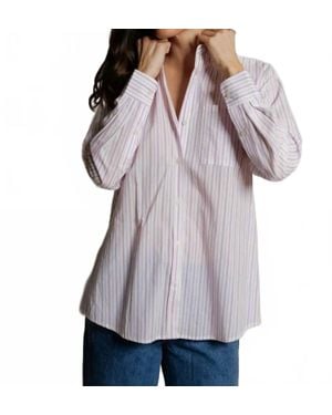 PERFECTWHITETEE Avalon Button Down Shirt - Gray