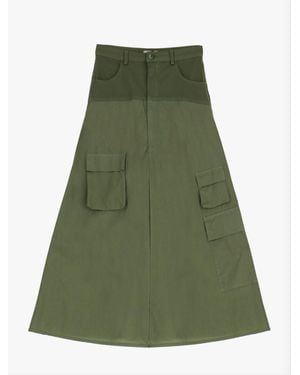 Dixie Cargo Maxi Skirt - Green