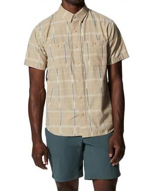 Mountain Hardwear Grove Hide Out Short Sleeve Shirt - Black