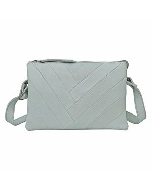 Latico Sunny Handcrafted Leather Crossbody Bags - Gray
