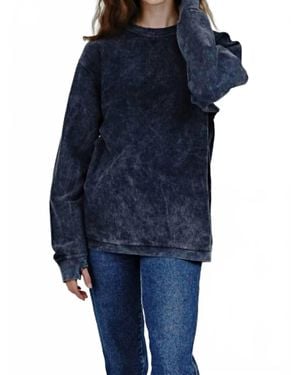 Royce Brand Comfy Corduroy Crewneck Pull Over - Blue