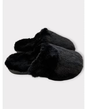 Vionic Gemma Plush Slippers - Black