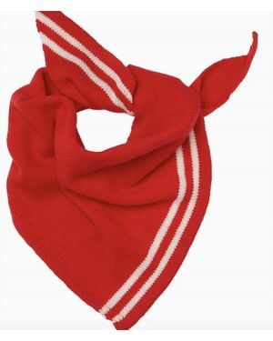 Somerville Cashmere Triangle Kerchief - Red