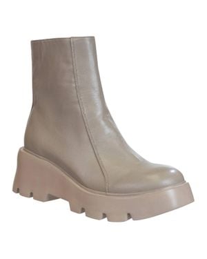 Naked Feet Xenus Platform Ankle Boots - Gray