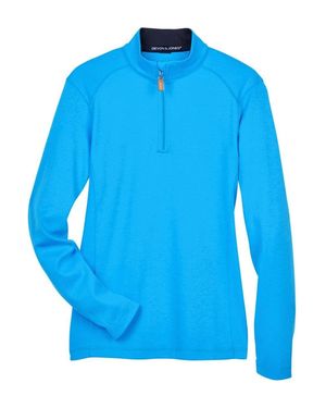Devon & Jones Drytec20 Performance Quarter-Zip Pullover - Blue