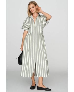 Exquise Tobie Shirtdress By - White