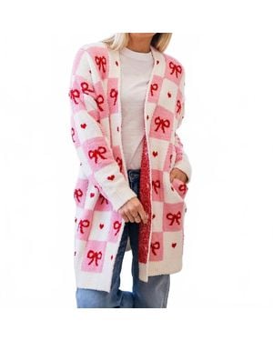 Blakeley Valentines Cloud Cardigan - Red