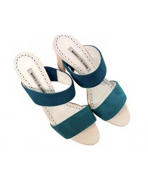 Manolo Blahnik Klaiapla Shoes - Blue